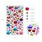 Wrapables 327pcs Acrylic Self Adhesive Crystal Rhinestone Gem Stickers, DIY, Arts & Crafts Supplies (3 sheets), Dots